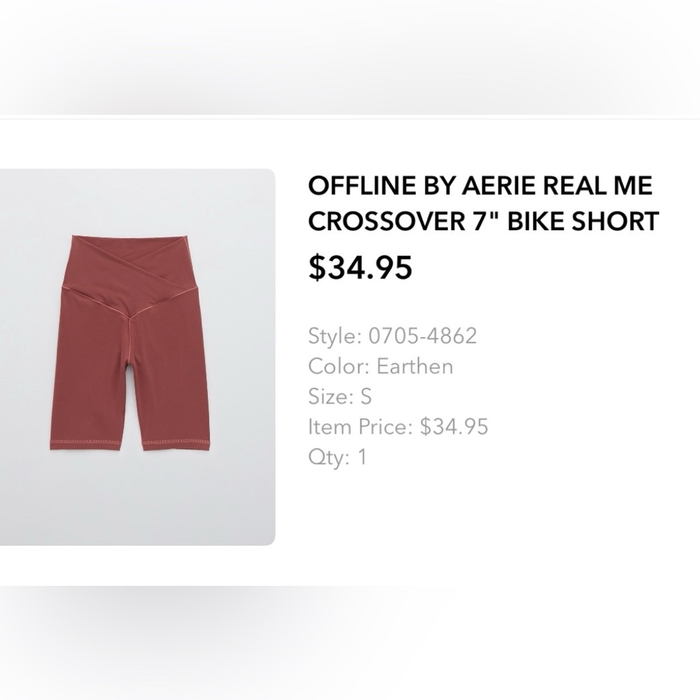 Offline by Aerie Real Me Crossover 7” Bike Short